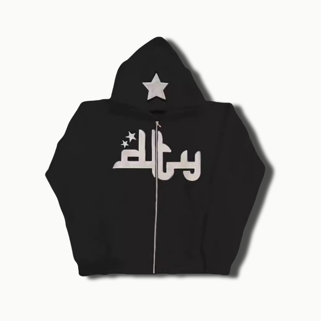 Arabic Zip Hoodie