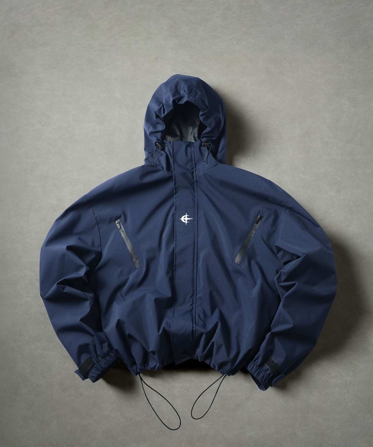 ORBIT - JACKE in Marineblau, Flatlay-Ansicht