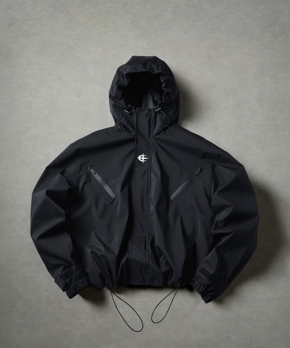 ORBIT - JACKE in Schwarz, Flatlay-Ansicht