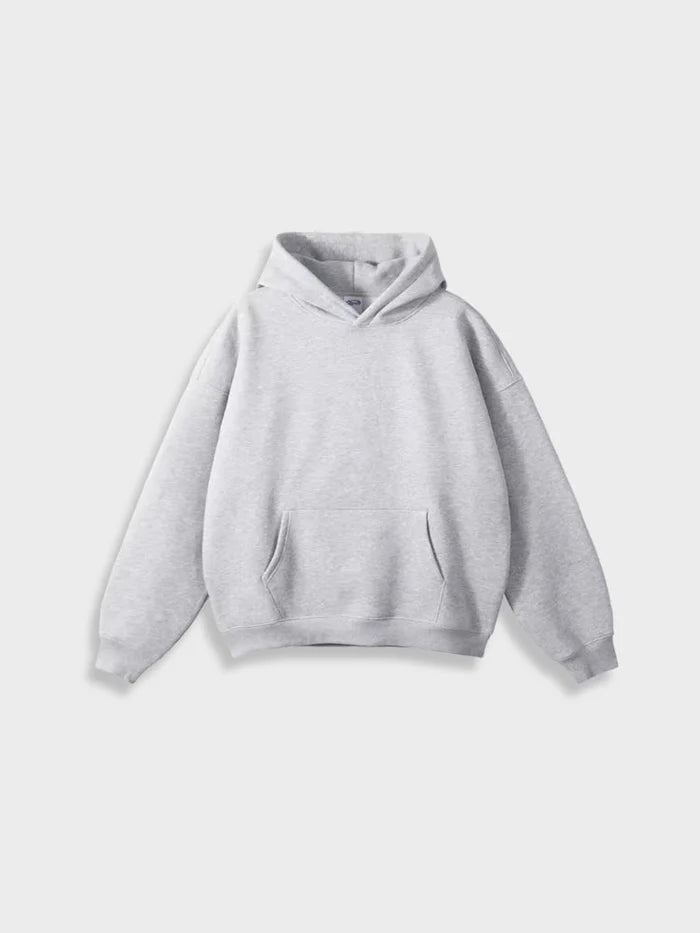 BLACK - BASIC HOODIE 350GSM HIGH QUALITY