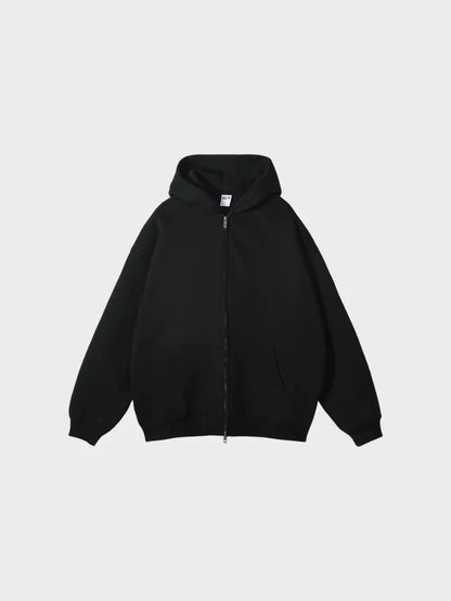 BLACK 350GSM QUALITY - ZIPPER