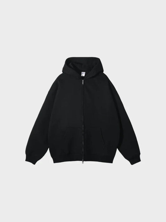 BLACK 350GSM QUALITY - ZIPPER