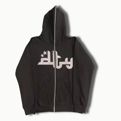 Arabic Zip Hoodie
