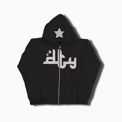 Arabic Zip Hoodie