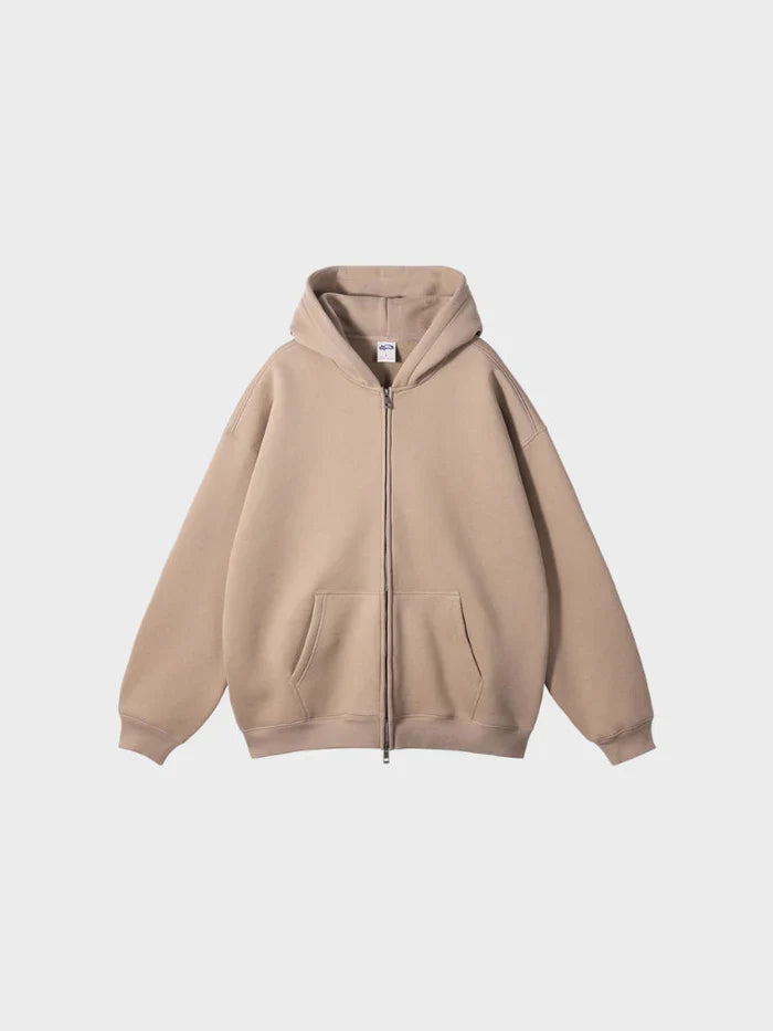 BLACK 350GSM QUALITY - ZIPPER