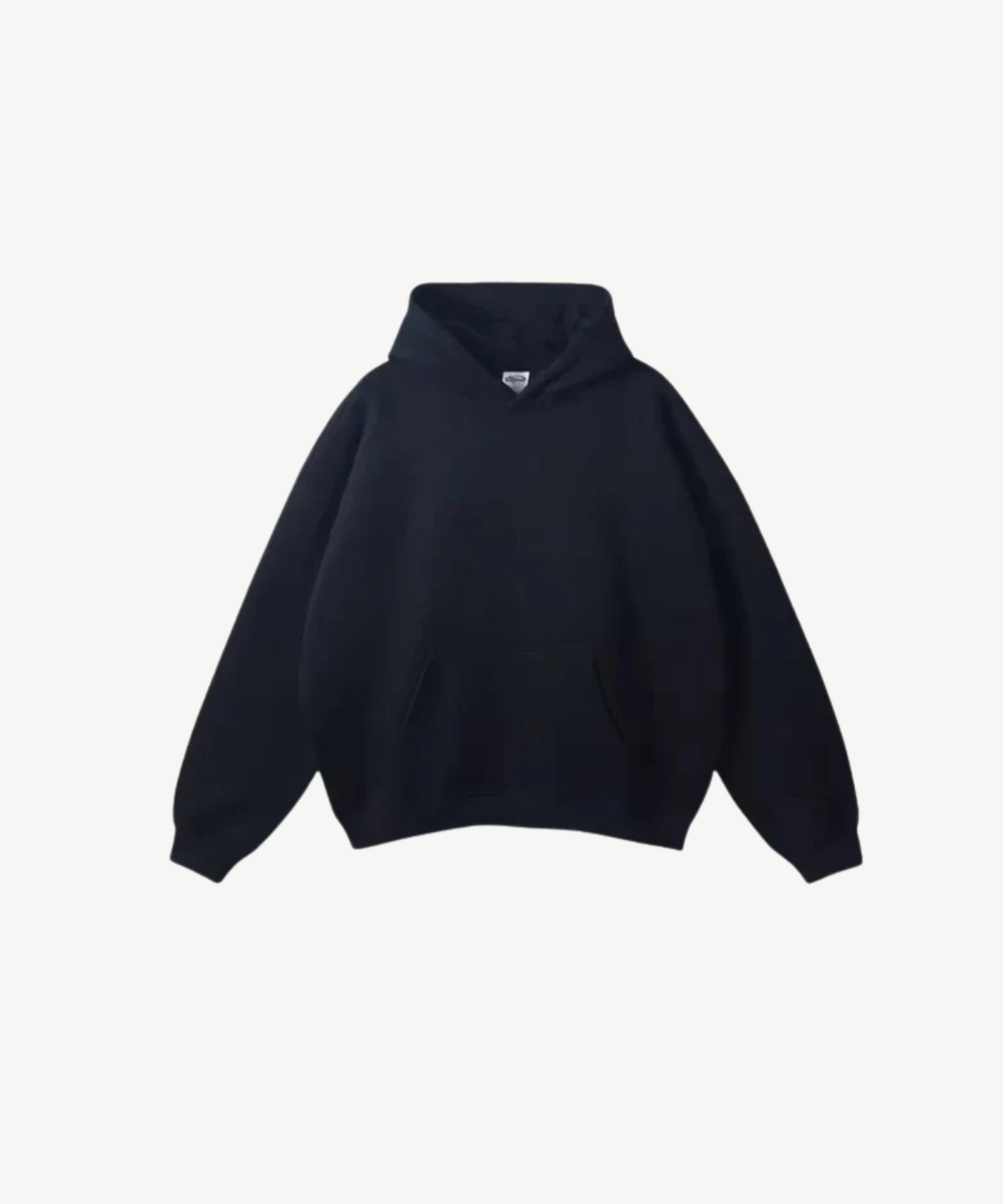ZWART - BASIC HOODIE 350GSM HOGE KWALITEIT