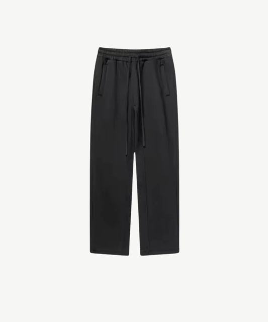 BLACK - OPEN LEG JOGGER