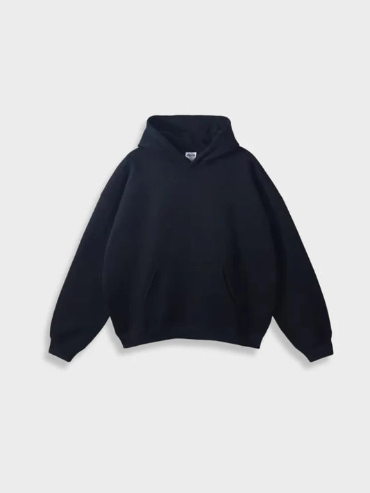 BLACK  - BASIC HOODIE 350GSM HIGH QUALITY
